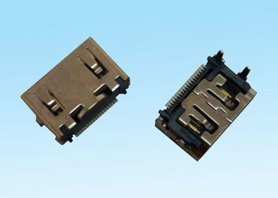 Kabel-Verbindungsstück-Kurzschluss des Überzug-Material-HDMI eine Art Bad 19 Pin in Fernsehkästen
