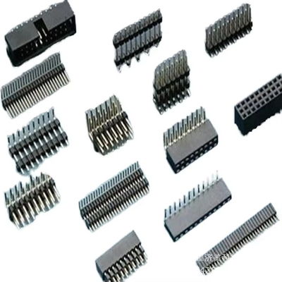 90 Grad gebogener Pin-Kopf des Herstellers Weiblicher Kopf1.0~1.27~2.54 Pitch Einzelreihe Doppelbrett Brett Mezzanine-Anschlüsse