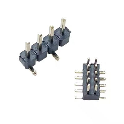 Einzelreihe 2,54 mm Pitch Straight Pin Header mit Steckdose 1*2/3/4/5/6/7/8/10/12/15/20/40P für PCB-Anwendungen